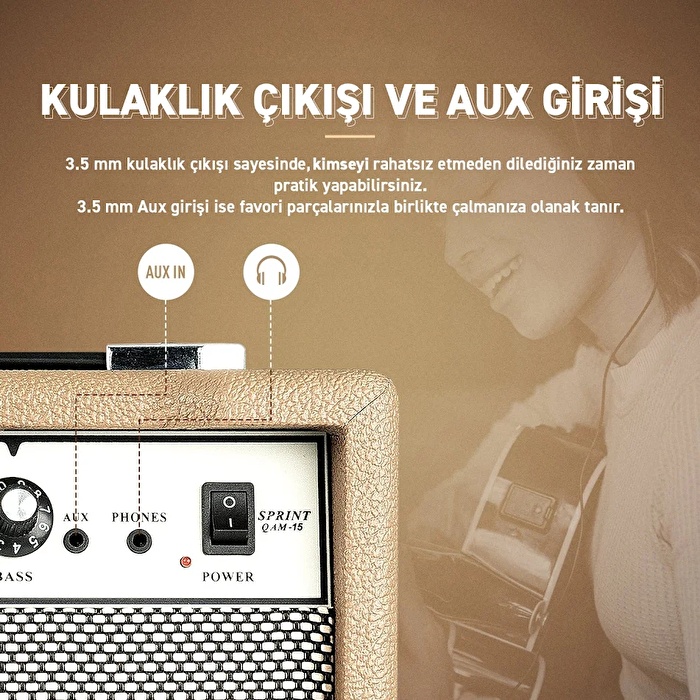 Sonicake Sprint 15W Elektro Gitar Amfisi