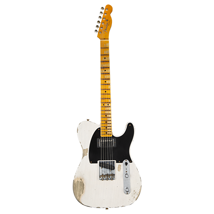 Fender Custom Shop Limited Edition 51 HS Telecaster Heavy Relic Akçaağaç Klavye Aged White Blonde Elektro Gitar