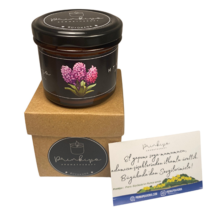 PRINKIPO Sümbül Kokulu Soya Mumu (130 ml)