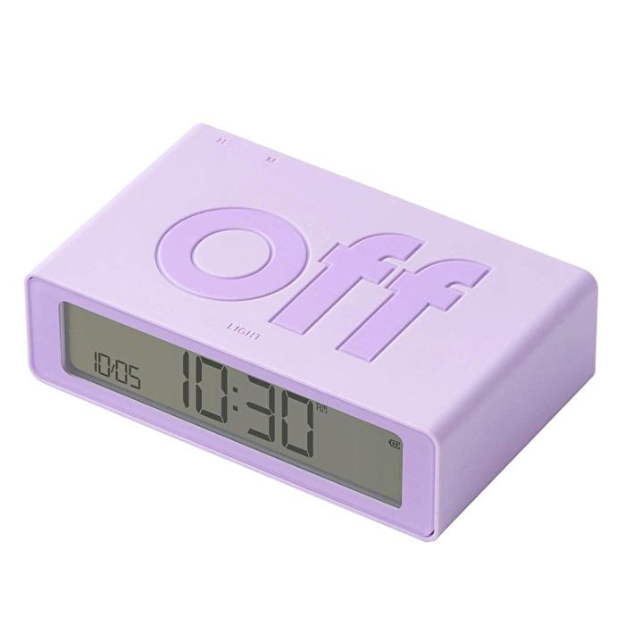 LEXON Flip Mini Şarj Edilebilir Alarm Saat Lila