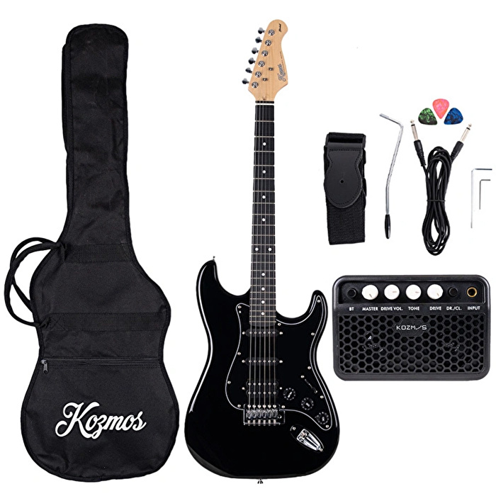 KOZMOS KGP-202HSS-BK Elektro Gitar Seti