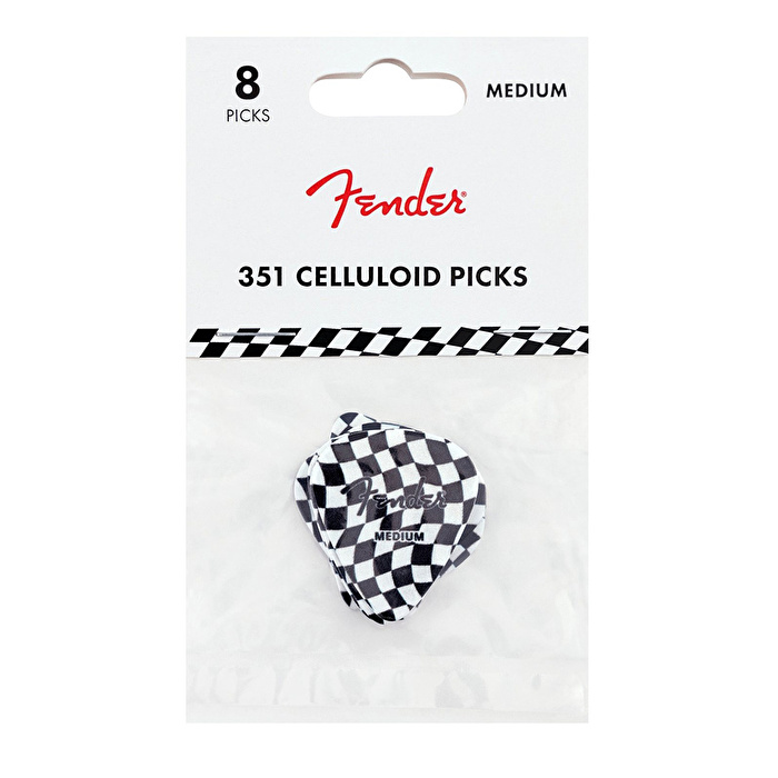 Fender 351 Shape Medium Dama Desenli Pena (8 Adet)