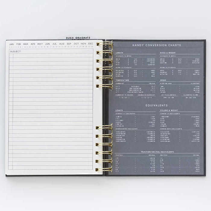 DESIGNWORKS INK Standard Issue Spiralli Defter Siyah