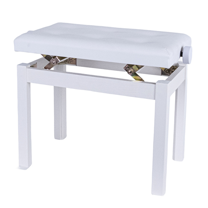 KOZMOS P-310-WH Ayarlı Piyano Taburesi - Beyaz