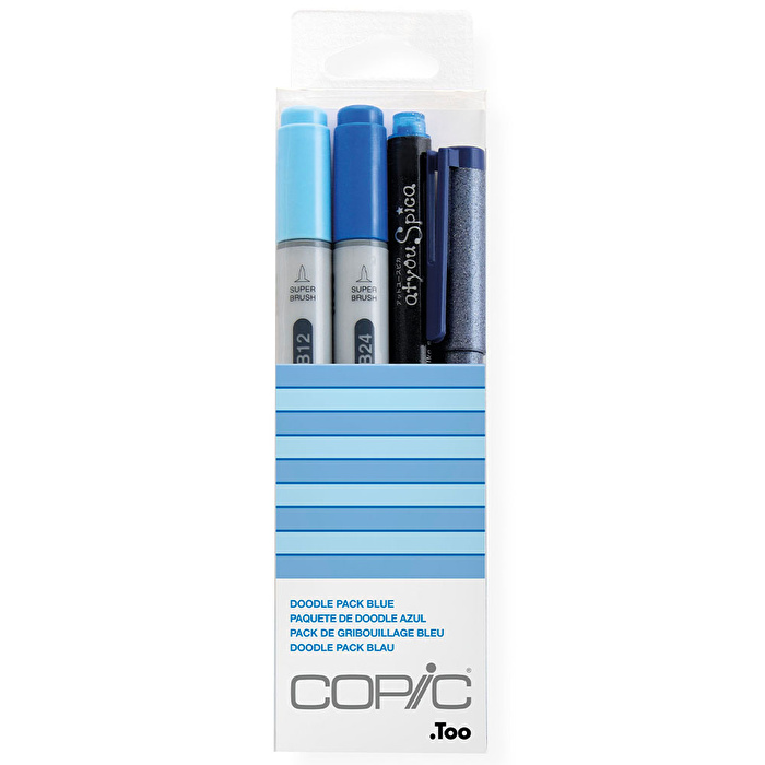 COPIC Ciao Doodle Pack Blue Kalem Seti
