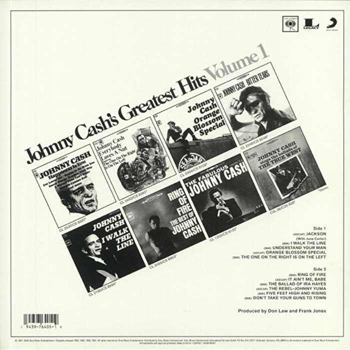 Johnny Cash – Greatest Hits Volume 1