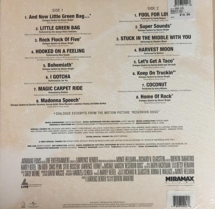 Various Artists – Reservoir Dogs (Original Motion Picture Soundtrack)