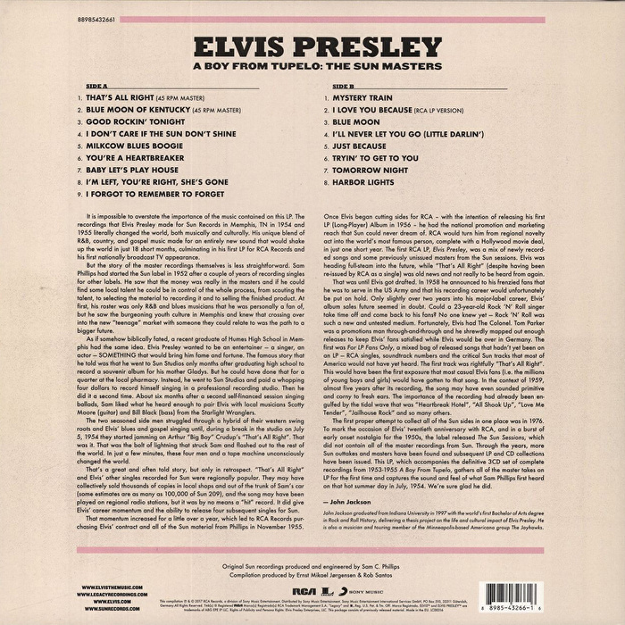 Elvis Presley - A Boy from Tupelo: The Sun Masters