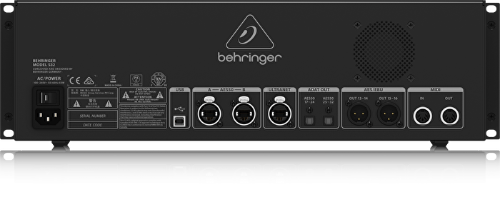 BEHRINGER S32 / I/O 32 Kanal Uzaktan Kontrol Edilebilir Ses Kartı