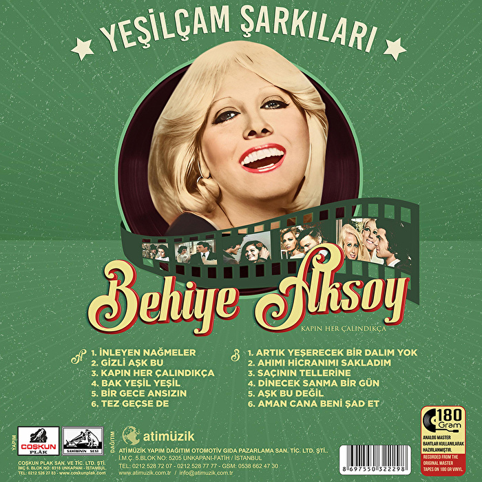 Behiye Aksoy - Yeşilçam Şarkıları