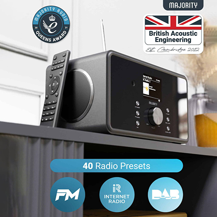 MAJORITY Bard Radyo Bluetooth Hoparlör Siyah (Wifi)