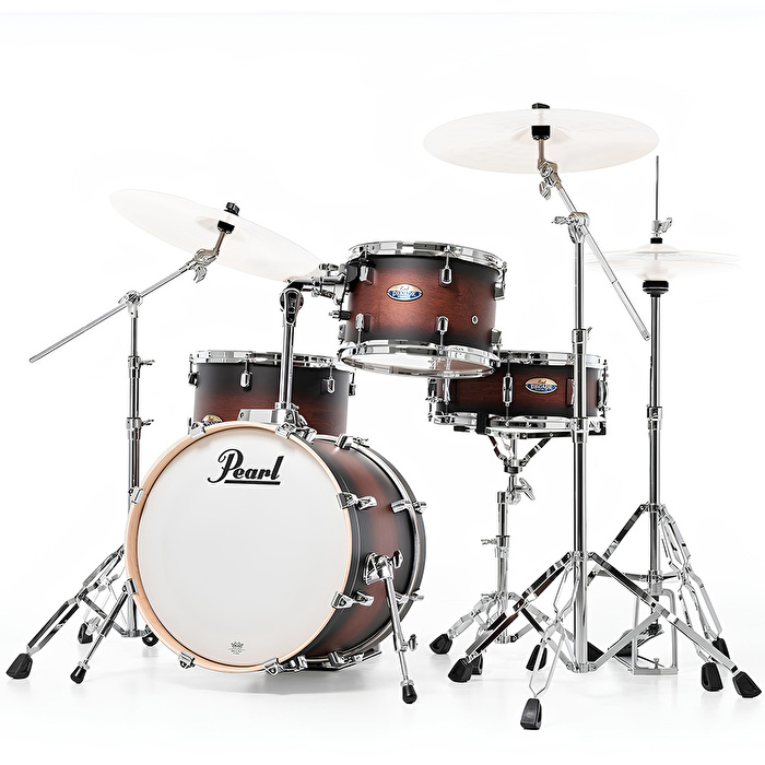 PEARL DMP984/C260 Decade Maple Satin Brown Burst 4 Parça (18B/12T/14F/14S) Aksamlı Akustik Davul Seti