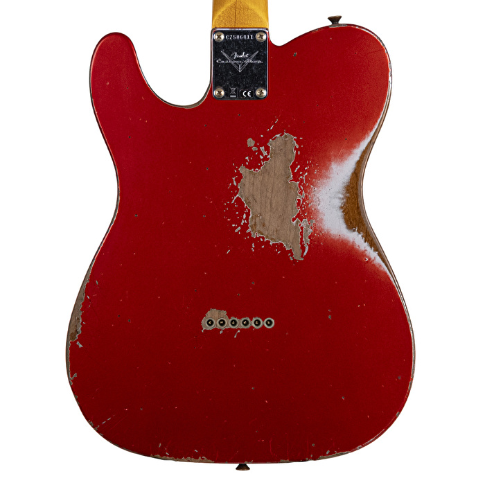 Fender Custom Shop 1961 Telecaster Heavy Relic Gülağacı Klavye Faded Aged Candy Apple Red Elektro Gitar