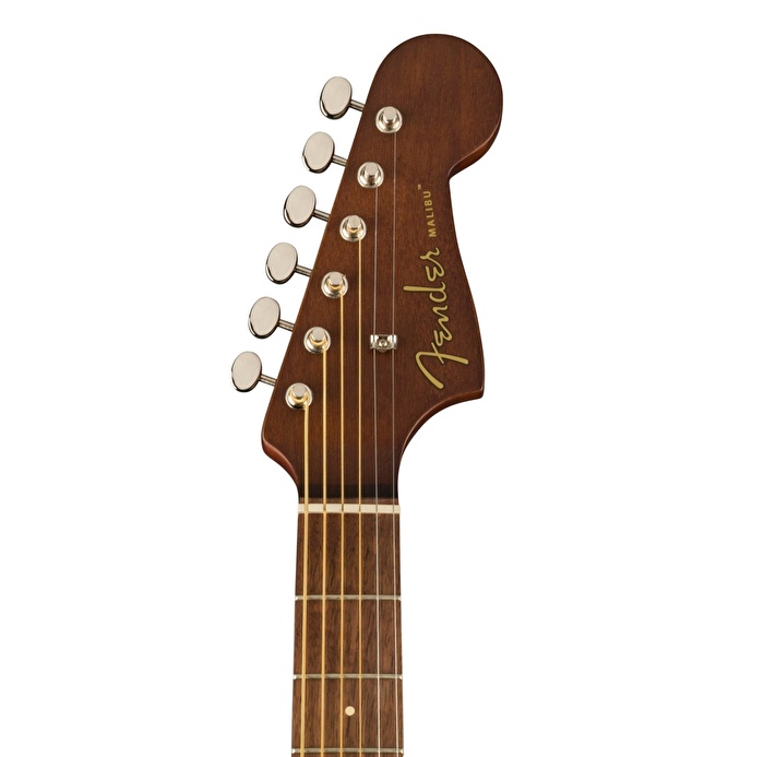 Fender FSR Malibu Player All Mahogany Ceviz Klavye Natural Elektro Akustik Gitar