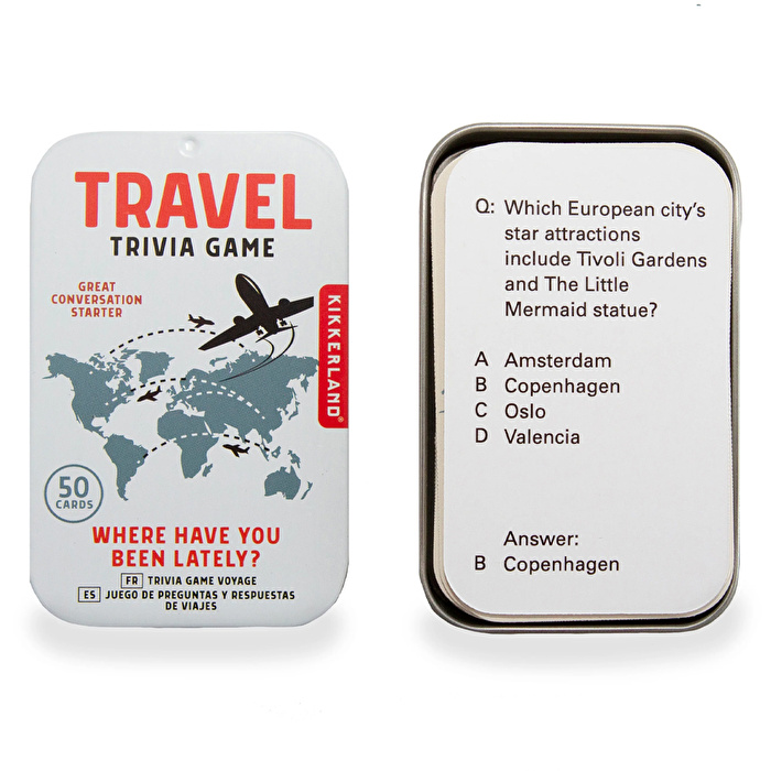 KIKKERLAND Trivia Game İngilizce Seyahat Bilgi Yarışması Oyunu