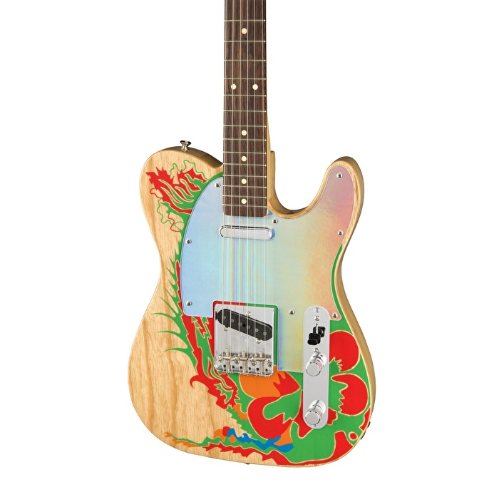 Fender Jimmy Page Telecaster Gülağacı Klavye Natural Elektro Gitar