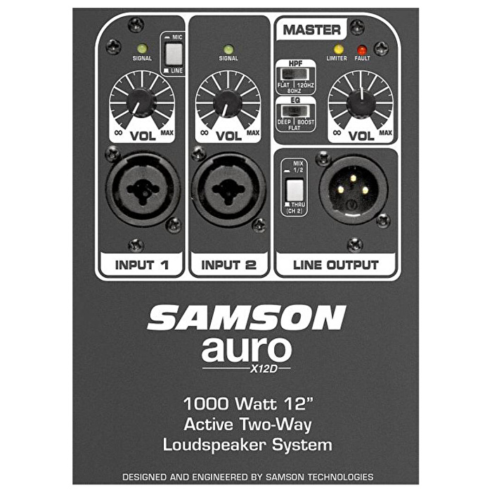 SAMSON Auro X12D 1000 Watt 2-Yollu Aktif Kabin