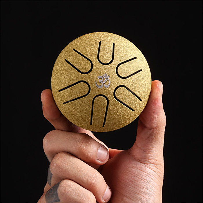 YOGIXO Tongue Drum Mini 6 Notalı 3″ Altın