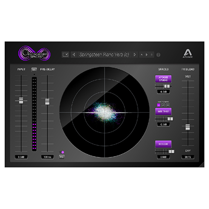 APOGEE Clearmountain's Spaces Reverb Plugin