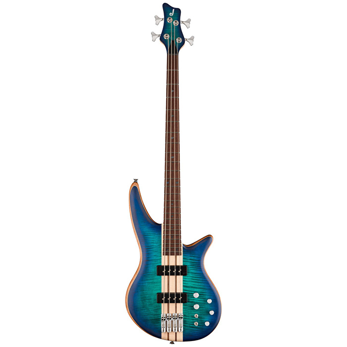 Jackson Pro Spectra Bass SBFM IV Caramelized Jatoba Klavye Transparent Chlorine Burst Bas Gitar