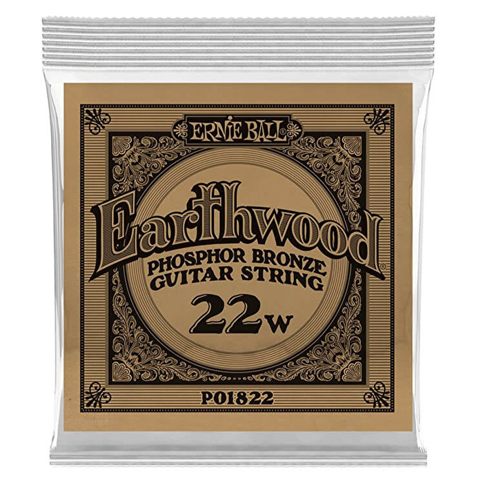 ERNIE BALL .022 Earthwood Phosphor Bronze Akustik Gitar Tek Tel