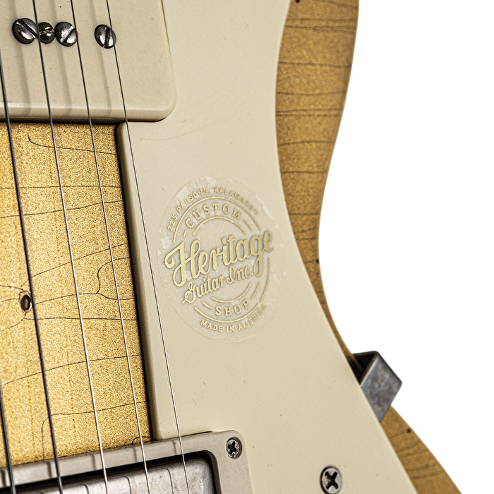 HERITAGE Custom Shop Build 1368 H-150 P90 Neck w/Case Gold Top Artisan Aged Elektro Gitar
