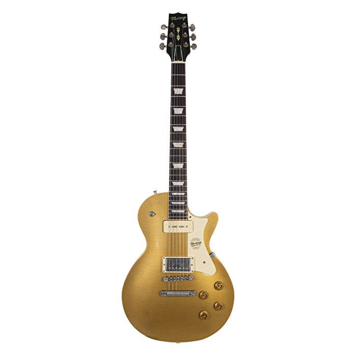 HERITAGE Custom Shop Build 1368 H-150 P90 Neck w/Case Gold Top Artisan Aged Elektro Gitar