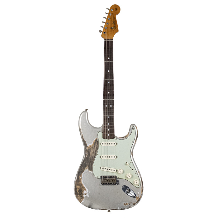 Fender Custom Shop W19 Masterbuilt Greg Fessler 1964 Stratocaster Relic Gülağacı Klavye Inca Silver Elektro Gitar