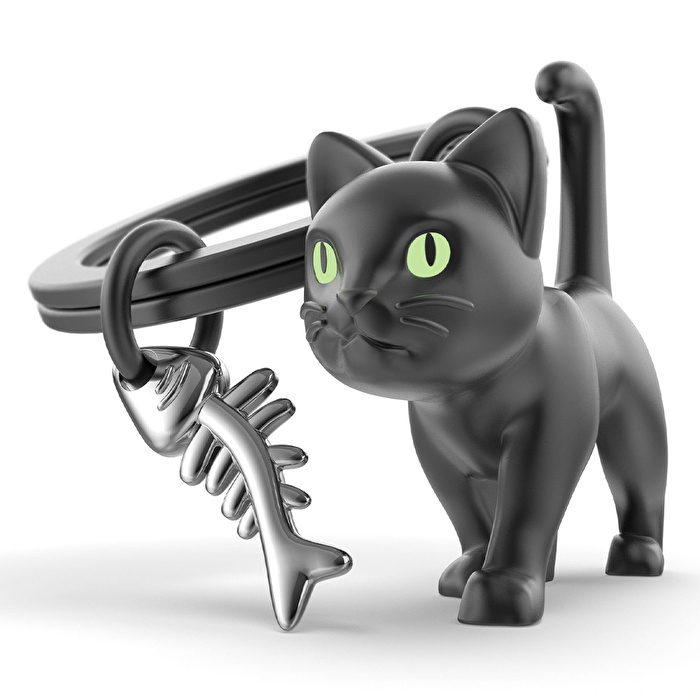 METALMORPHOSE Black Cat Anahtarlık