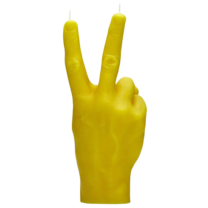 CANDLE HAND Peace Mum Sarı