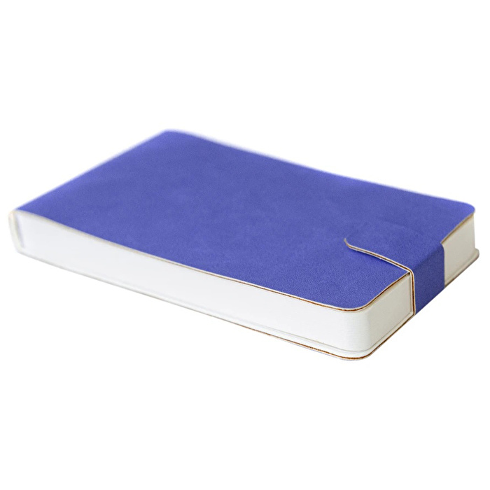DESIGNWORKS INK Leatherette Notepad - Cornflower Blue 13.5x8.2 cm