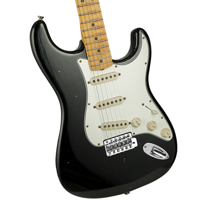 FENDER Custom Shop 1969 Stratocaster Journeyman Relic Akçaağaç Klavye Black Elektro Gitar