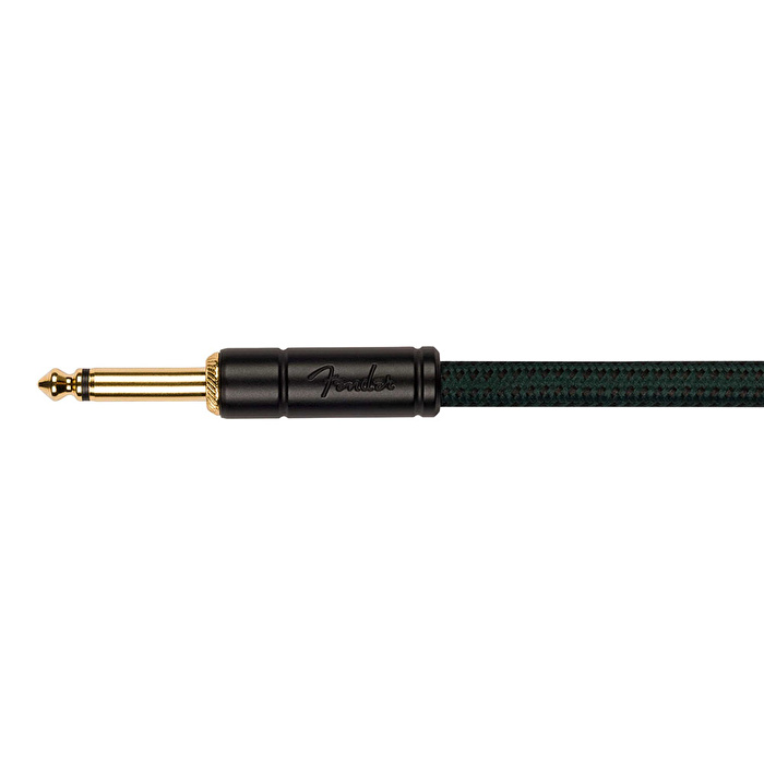 Fender Deluxe 10 Tweed Instrument Cable Sherwood Green Kablo