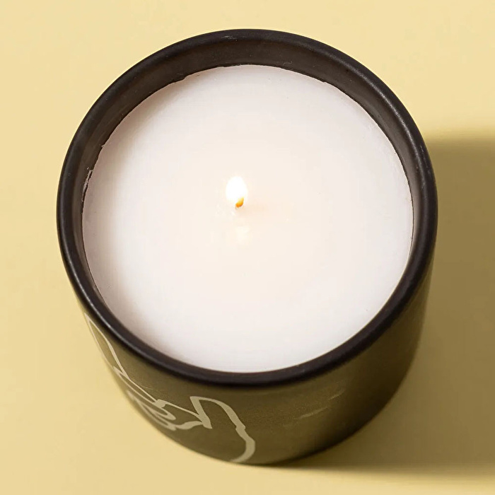 PADDYWAX El İşaretleri Seramik Mum Siyah