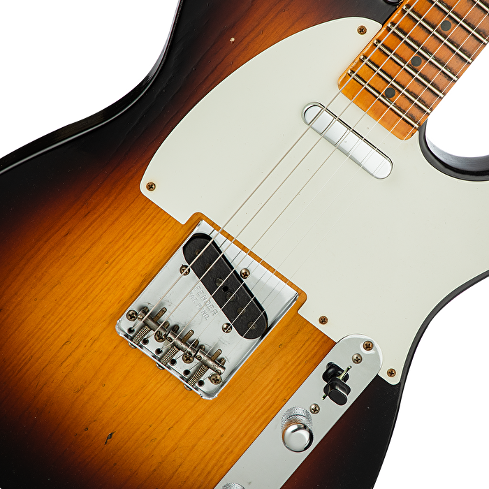 Fender Custom Shop Limited 1955 Telecaster Journeyman Relic Wide Fade 2 Ton Sunburst Elektro Gitar