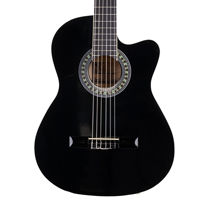 Barcelona LC 3900 CBK Cutaway Siyah Klasik Gitar