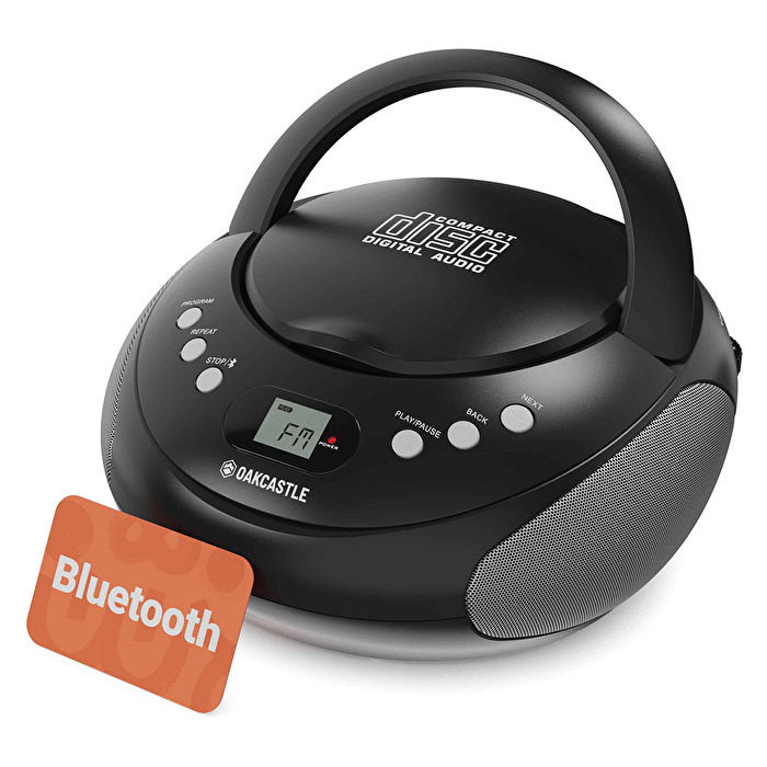OAKCASTLE CD250 Cd Oynatıcılı Taşınabilir Bluetooth Hoparlör Siyah
