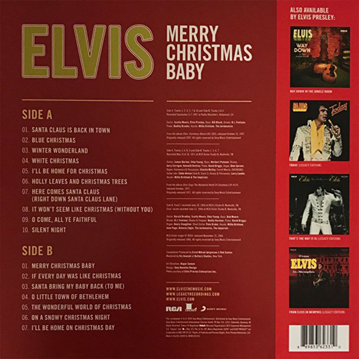 Elvis Presley – Merry Christmas Baby (Coloured Vinyl)