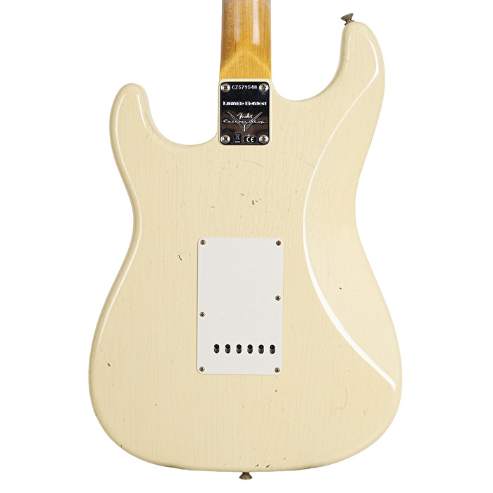 Fender Custom Shop Limited Edition Custom 1968 Stratocaster Journeyman Relic Aged Vintage White Elektro Gitar