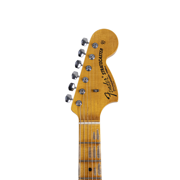 Fender Custom Shop Limited Edition Custom 1968 Stratocaster Journeyman Relic Aged Vintage White Elektro Gitar