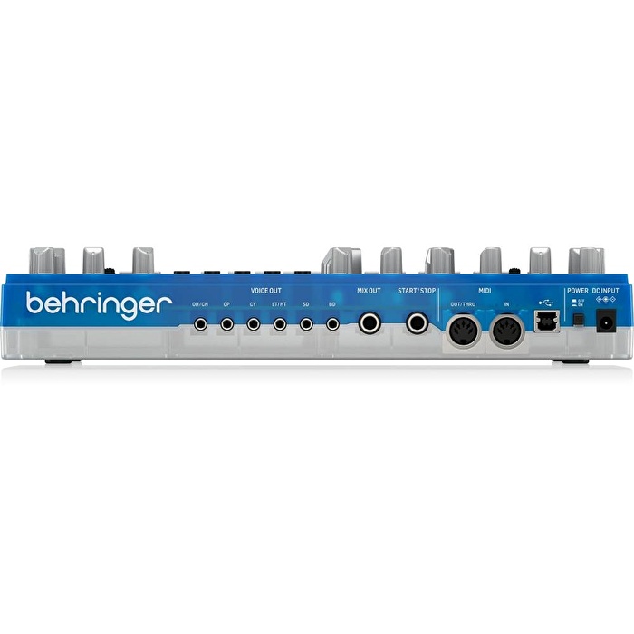 BEHRINGER RD-6-BB RHYTHM DESIGNER Analog Davul Makinesi (Transparan Mavi)