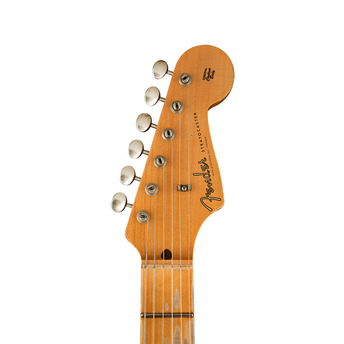 Fender Custom Shop Limited 1957 Stratocaster Relic Akçağaç Klavye Aged Black Elektro Gitar