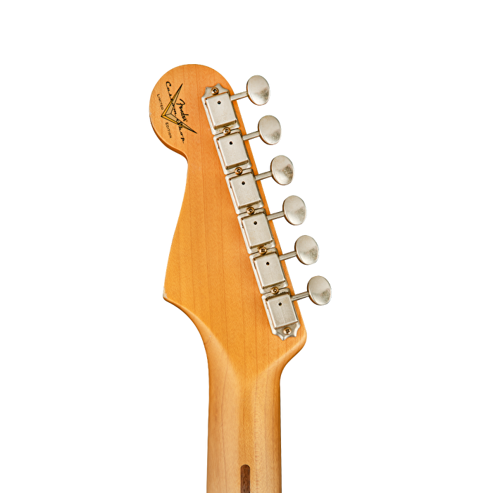 Fender Custom Shop Limited 1957 Stratocaster Relic Akçağaç Klavye Aged Black Elektro Gitar