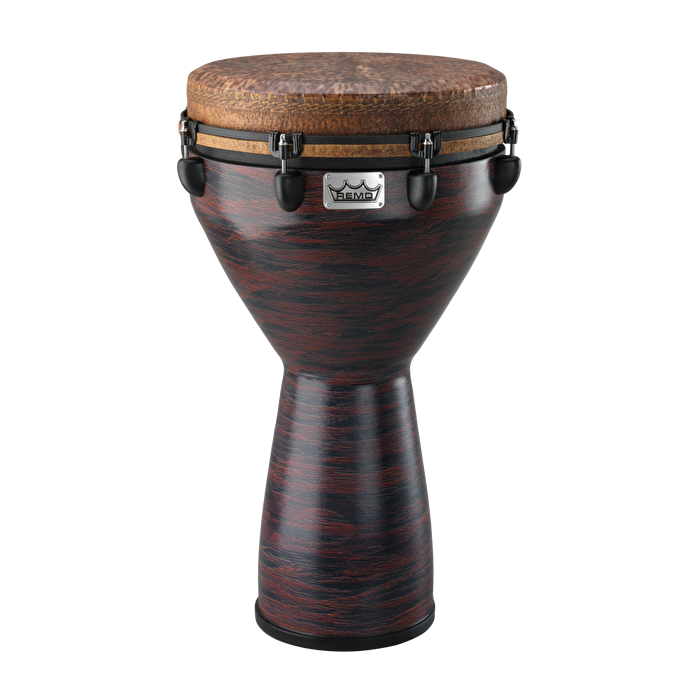 REMO DJ-0114-21-SN014 – Mondo™ Infinity Eco-Grain Choco Red 14” Djembe