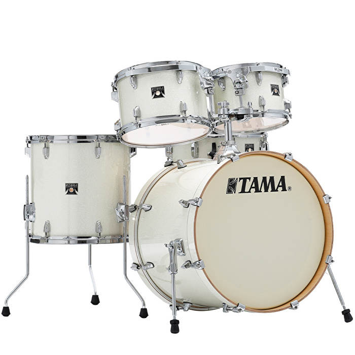 TAMA CK50RS-VWS Superstar Classic Vintage White Sparkle 5 Parça (20B/10T/12T/14F/14S) Akustik Davul Seti