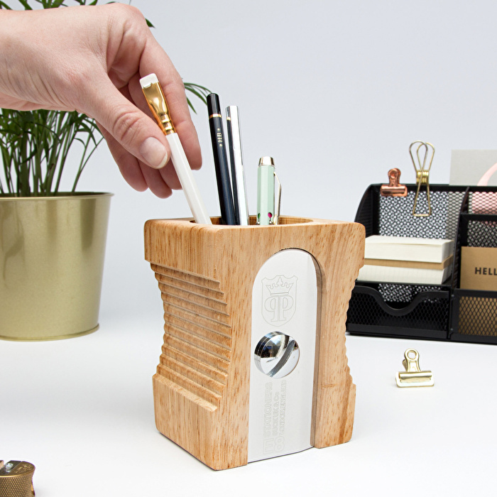 SUCK UK Kalemtıraş Kalemlik - Açık Kahve