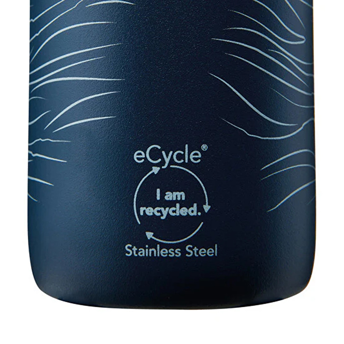 ALADDIN 0.6L CityLoop Thermavac™ eCycle Stainless Steel - Çelik Su Termosu - Deep Navy Wave Print