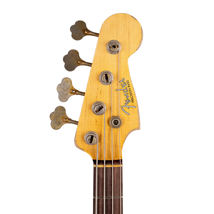 Fender Custom Shop Limited Edition 1963 Precision Bass Heavy Relic Faded Aged 3-Color Sunburst Bas Gitar