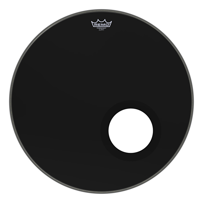 REMO P3-1022-ES-DM Powerstroke P3 Ebony 5" Black DynamO Delikli 22" Kick Derisi