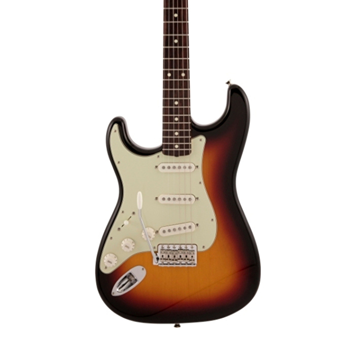 Fender Made in Japan Traditional 60s Stratocaster Gülağacı Klavye Aged 3 Ton Sunburst w/Bag Solak Elektro Gitar